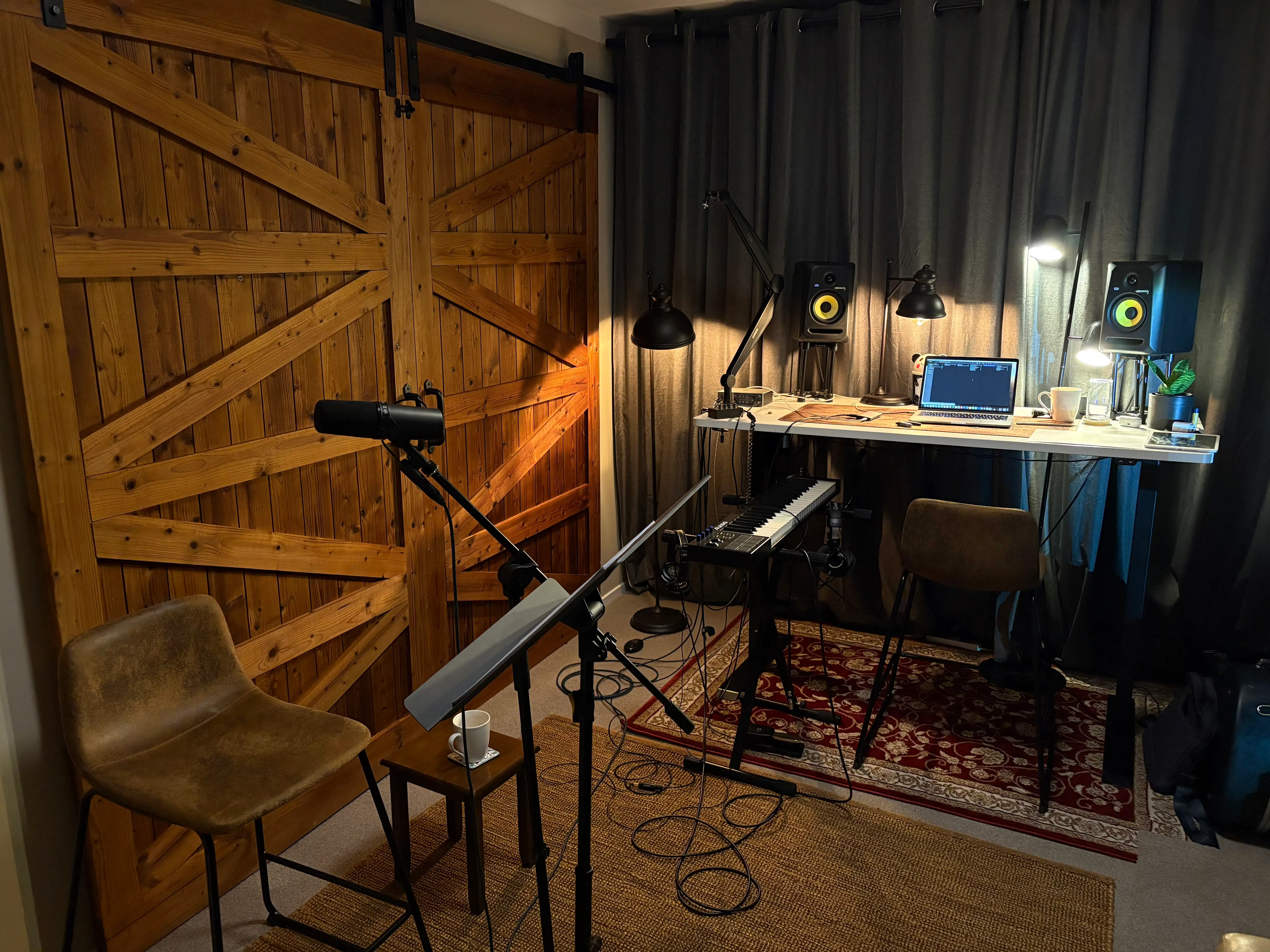 Chris Bates' music studio